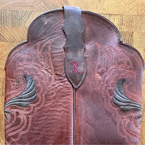 Justin Reba McEntire Chelsea Cognac Tall Top Boot- Women’s Size 7.5B - Picture 5 of 9